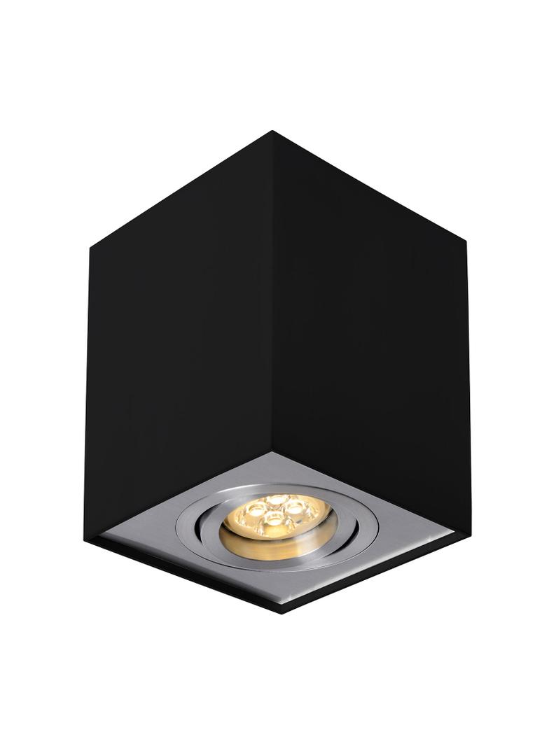 CHLOE GU10 IP20 kwadratowa czarna oczko regulowane