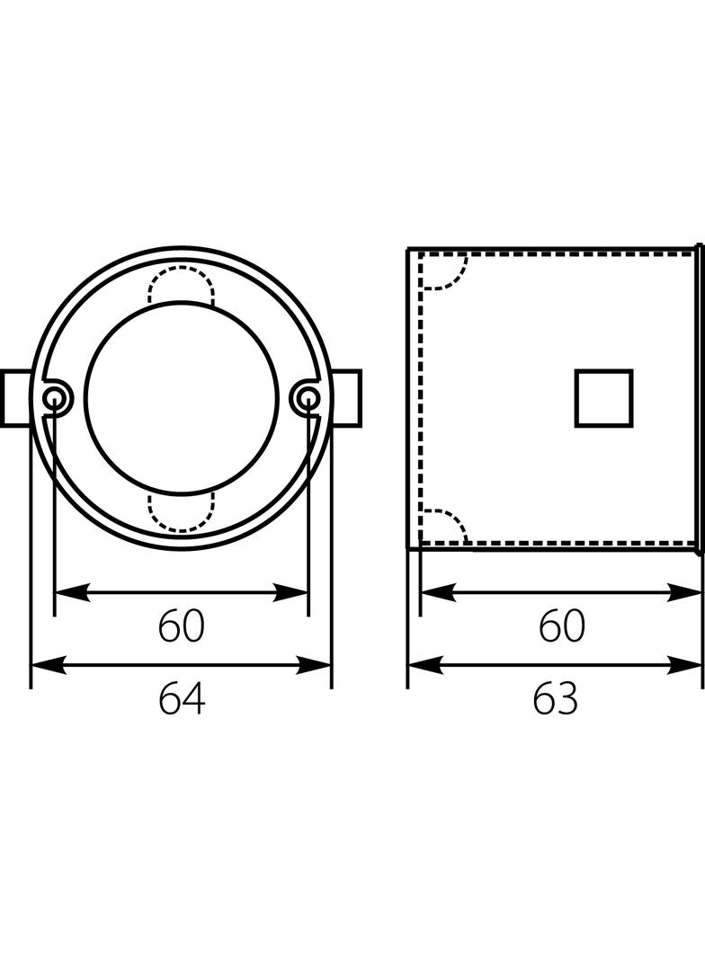 Puszka PKz-60 x60ep .łączona głeboka 13.90 OPATÓWEK