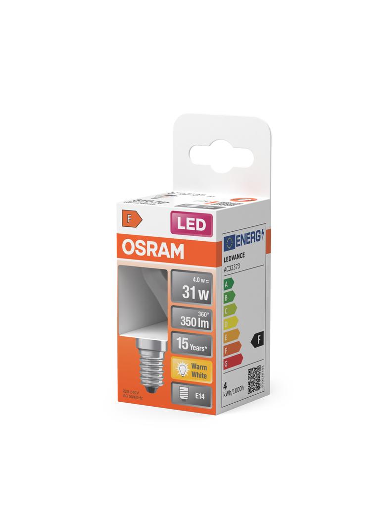 Lampa LED STAR CL P Filament szkło przezroczyste Mirror Silver 34 non-dim 4W 827 E14