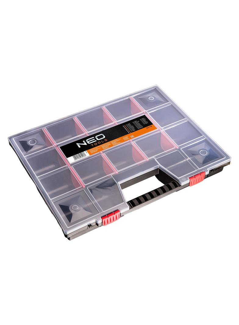 Organizer z regulowanymi przegrodami