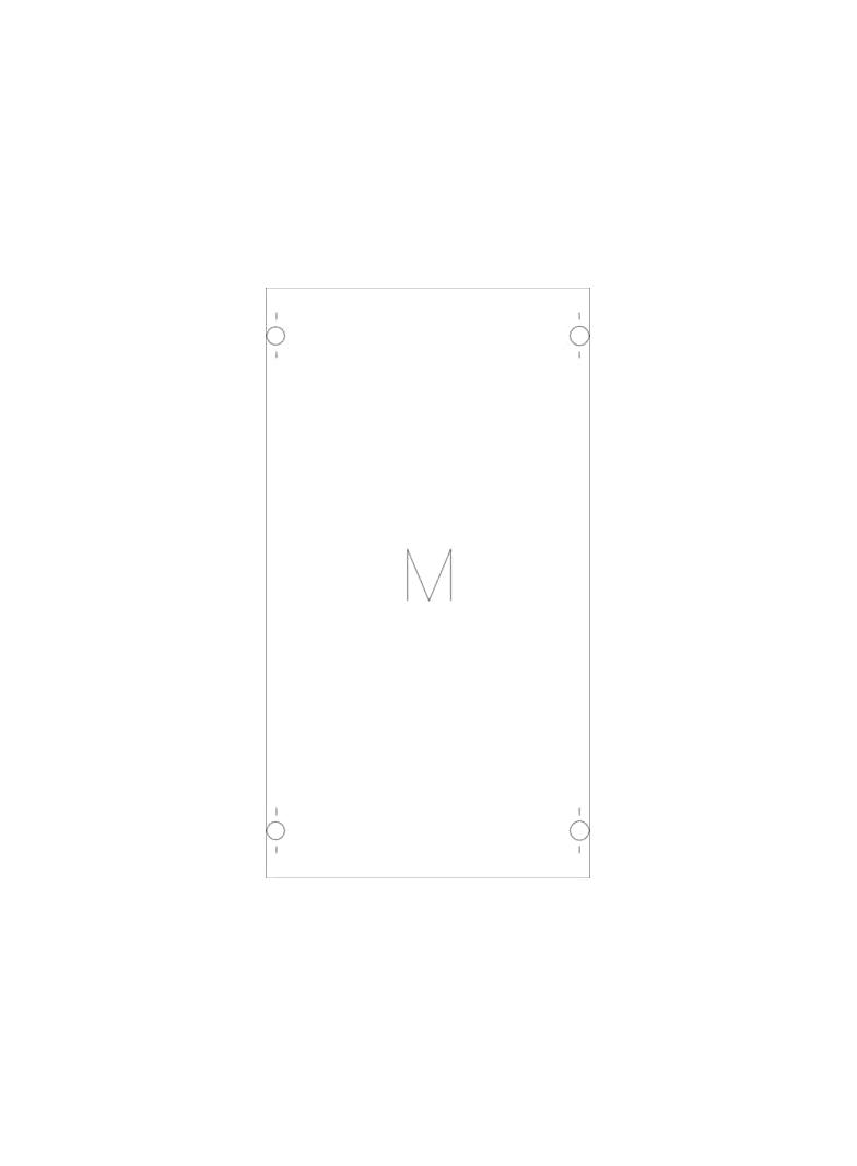 1M00A Pole rozdzielcze na szerokość 1 kolumny