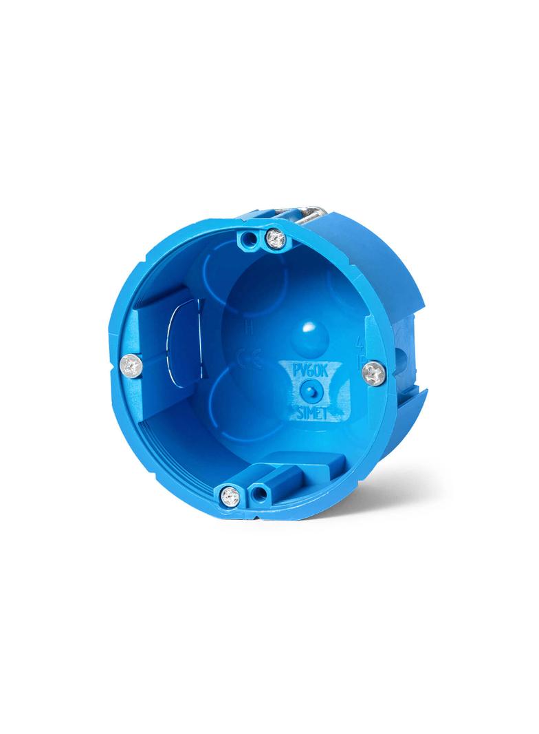 PV60K ,  Puszka inst. do pustych ścian O 60, niebieski