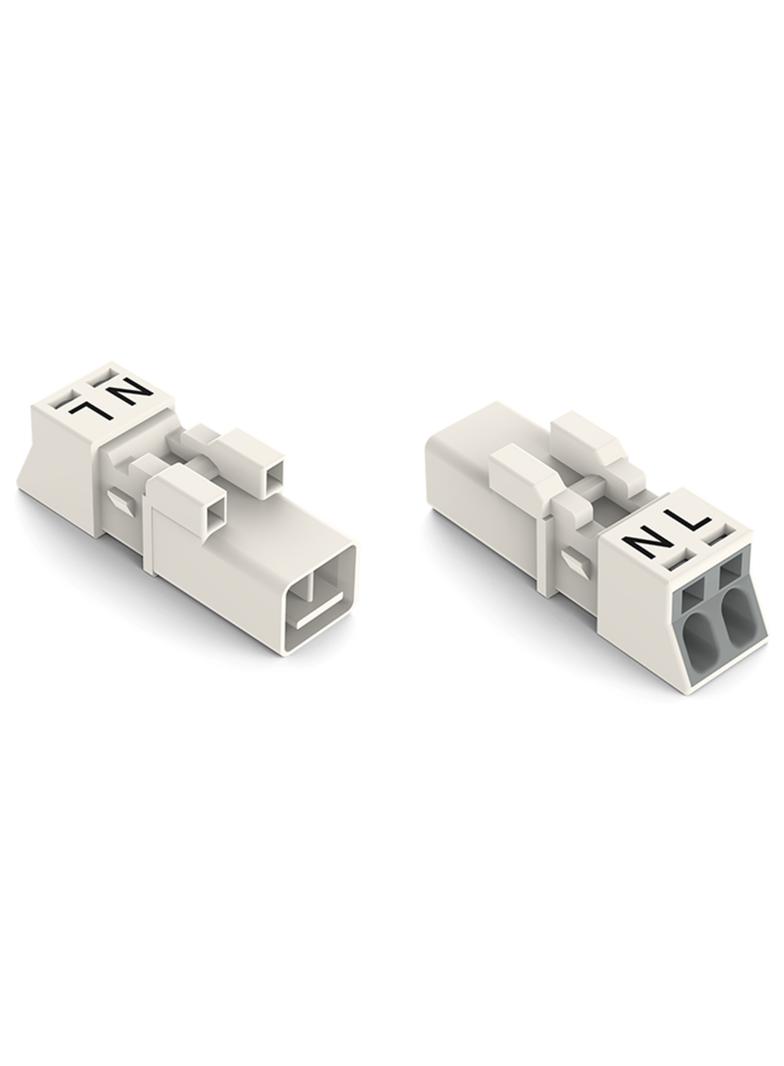 WINSTA MINI wtyk 2-torowy biały