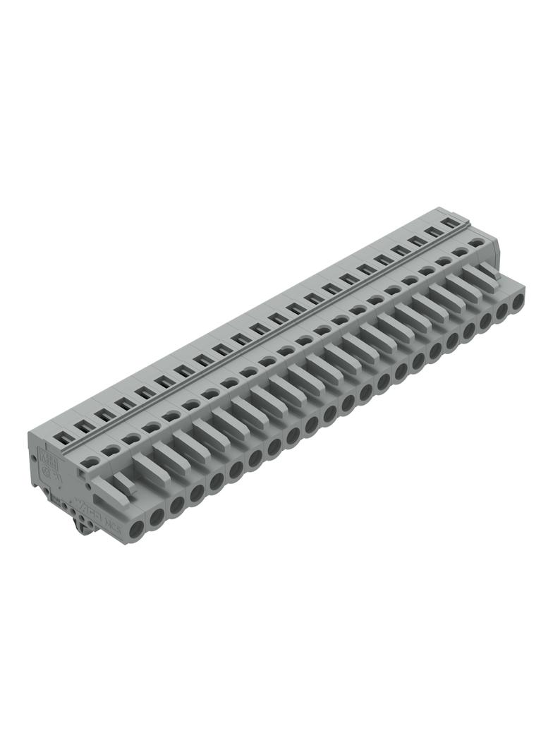 MCS-MIDI Classic gniazdo 22-bieg. szare raster 5 mm /10szt./ WAGO
