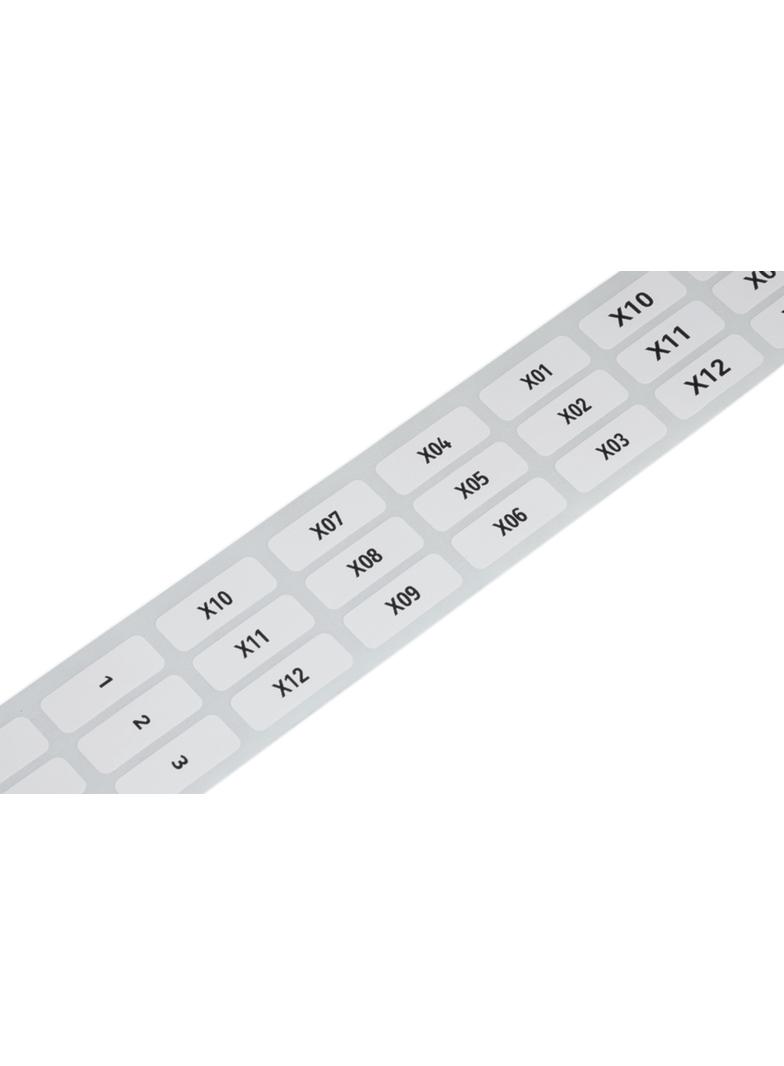 etykiety samoprzylepne z poliestru 9,5 x 25 mm białe 3000 szt./rolka WAGO