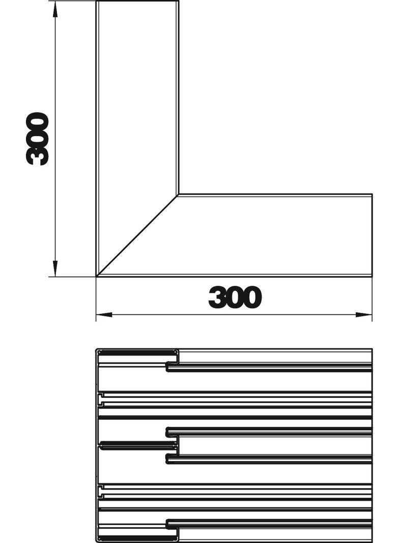 GA-DI90210RW, Naroże wewnętrzne 2-komorowe