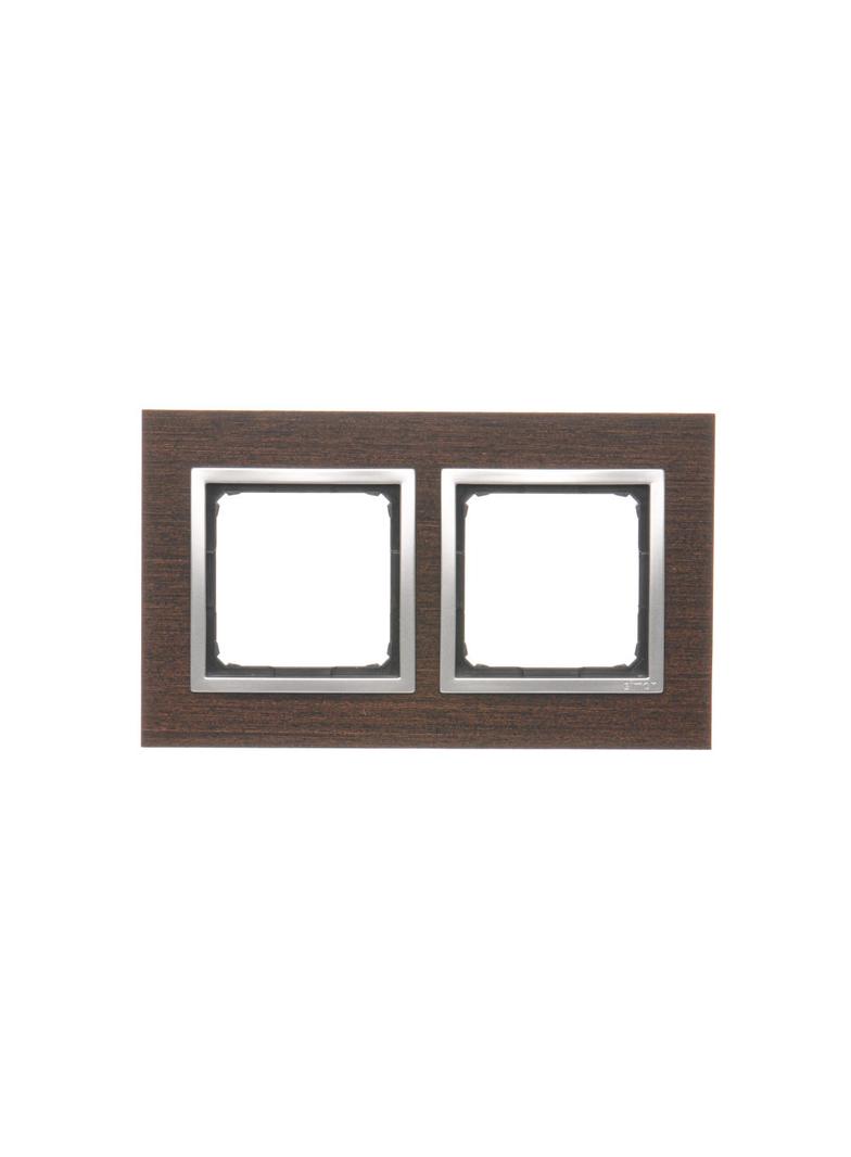 Simon 54 Nature Ramka 2-krotna Nature-Drewno SREBRNE WENGE IP20/IP44* (*IP44-należy zastosować zestaw uszczelek DUN2) DRN2/84 KONTAKT