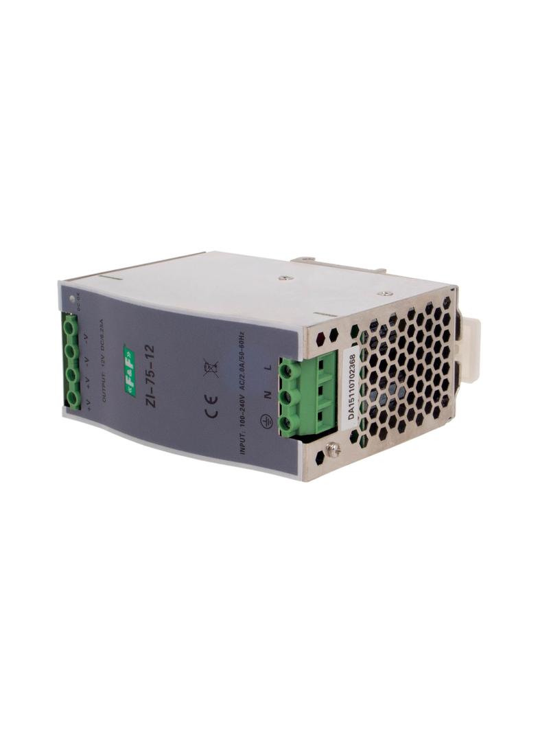 Zasialacz impulsowy przemysłowy nap. wej. 90-264V AC/120-370V DC P=75W nap. Wyj. 12V DC ZI-75-12V F&F