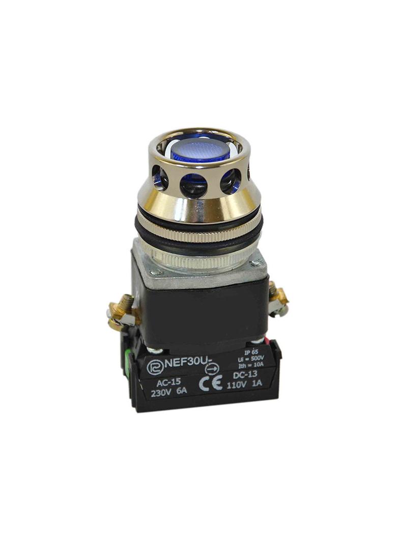 Przycisk NEF30-UKLX/130V niebieski W0-NEF30-UKL X/110V N PROMET