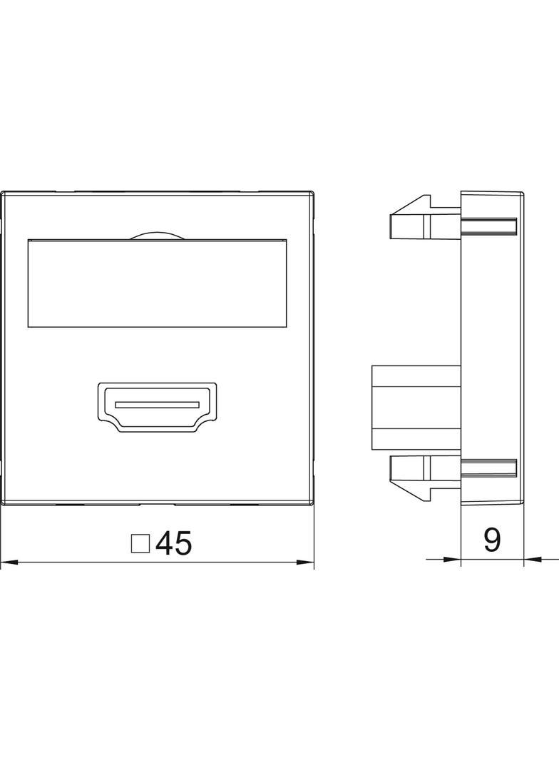 Wspornik multimedia HDMI MTG-HD F RW1