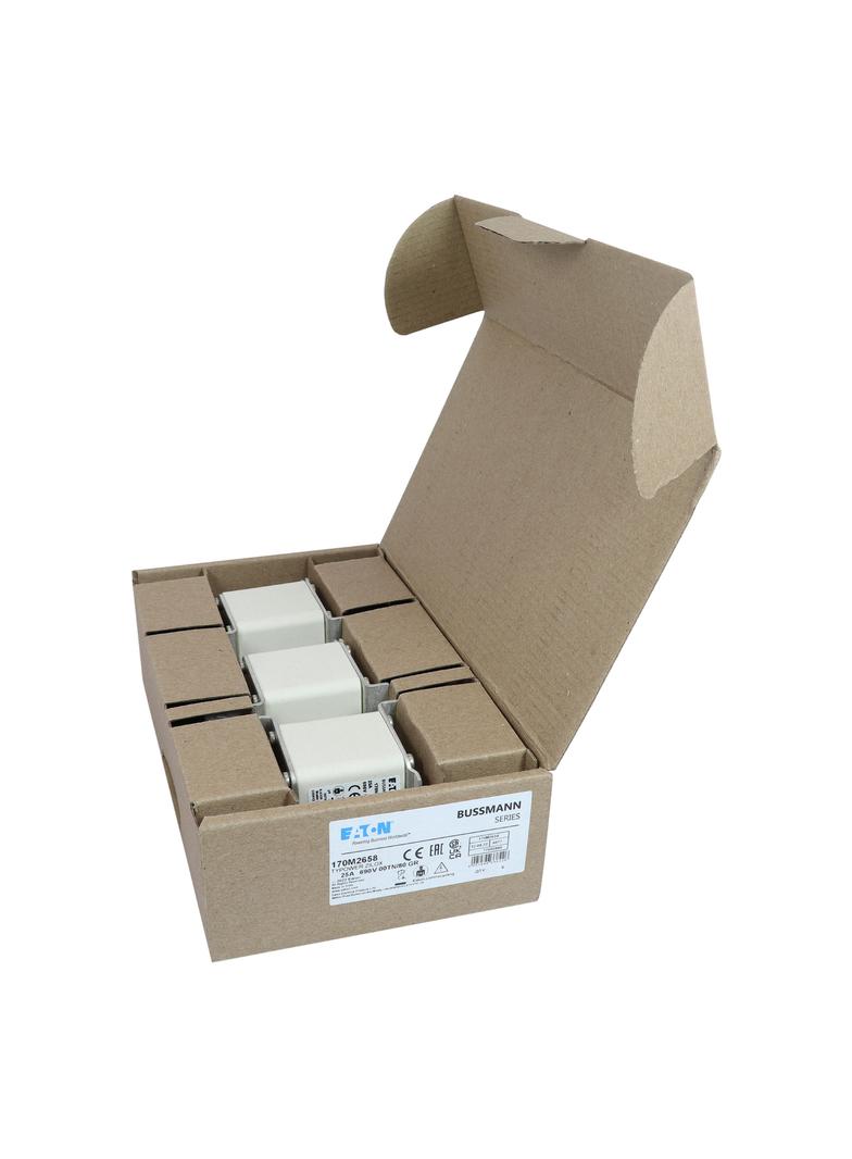25A 690V gR 00TN/80 TYPE T IND. FUSE Wkładka szybka 25A AC 690V DIN 00 30x67x100 mm gR D 170M2658 EA