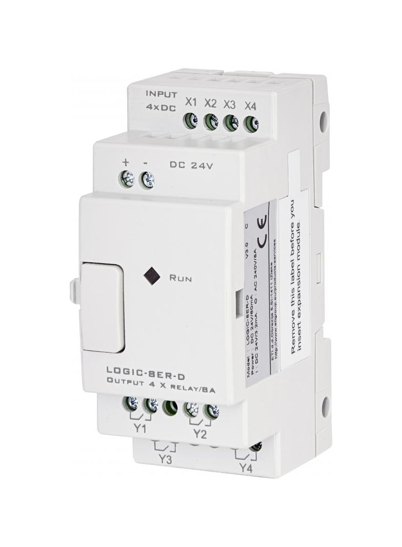 Moduł rozszerzeń 24VDC 4/4 we/wy przek. LOGIC-8ER-D 004780008 ETI