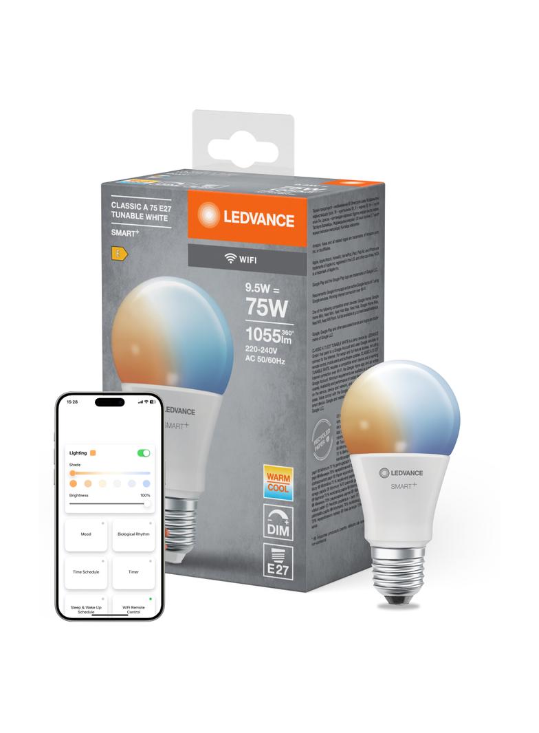 Lampa LED SMARTWIFI A75 9,5W/827230VTWFRE274X1 LEDV