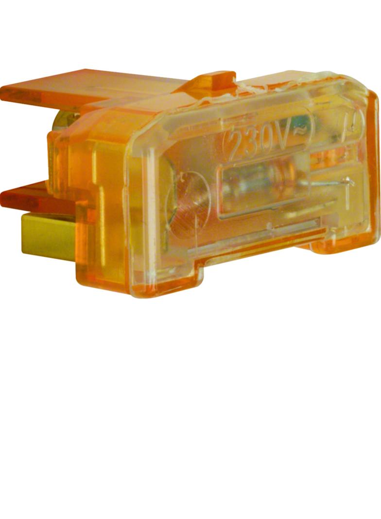 BERKER Wkładka jarzeniowa zacisk neutralny IP44 230V/0,4mA mechanizm pomarańczowy 167504 HAGER
