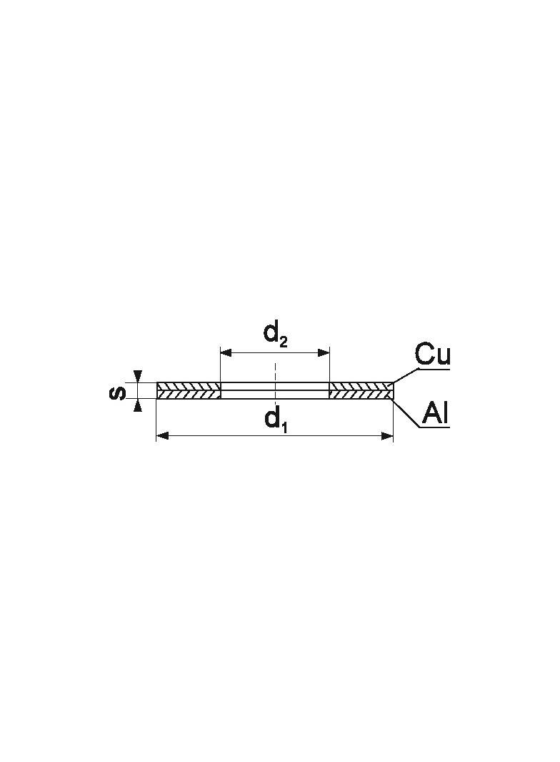 Podkładka kupalowa Al-Cu aluminium miedź /opk=50szt./ ACP_6-1/50 ERKO