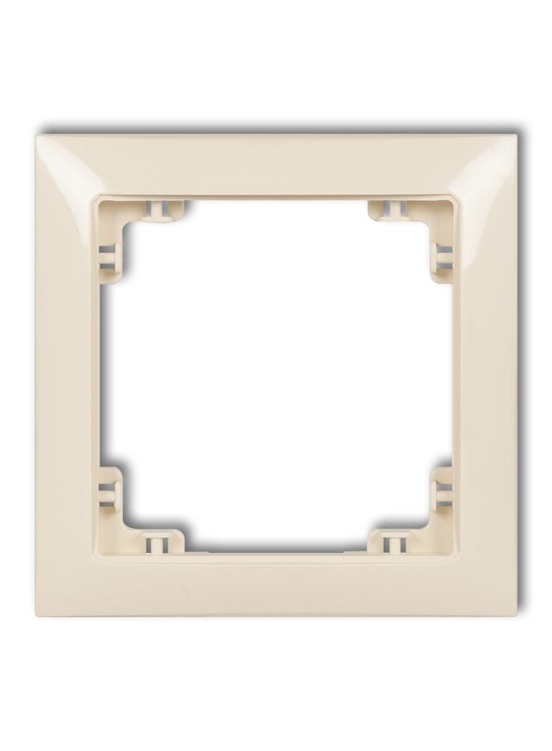 DECO Ramka uniwersalna pojedyncza z tworzywa DECO Soft beżowa