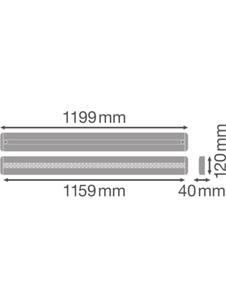 Oprawa liniowa z bezpośrednim i pośrednim rozsyłem światła LINEAR IndiviLED DIRECT 1200 34W/940
