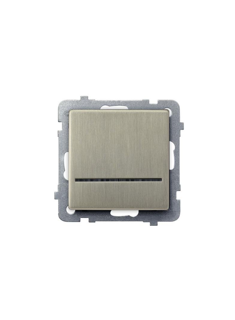 SONATA Łącznik kontrolny z podświetleniem niebieskim - kolor nowe srebro