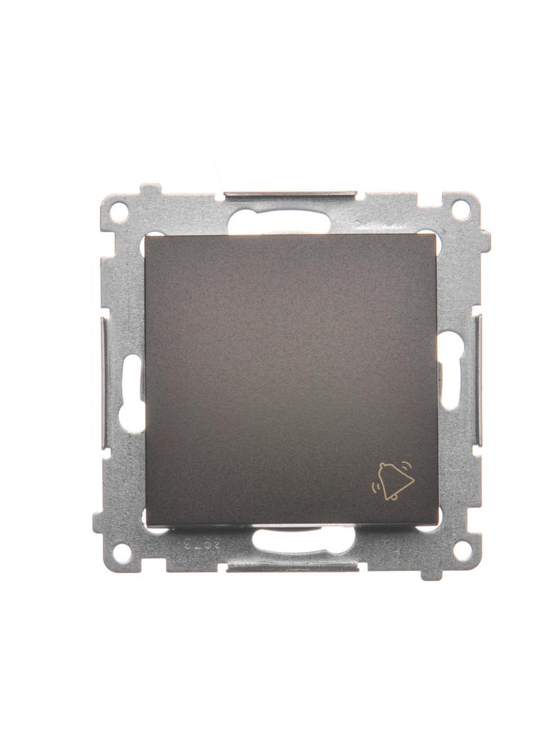 Simon 54 Przycisk „dzwonek” 10A szybkozłączka brąz mat