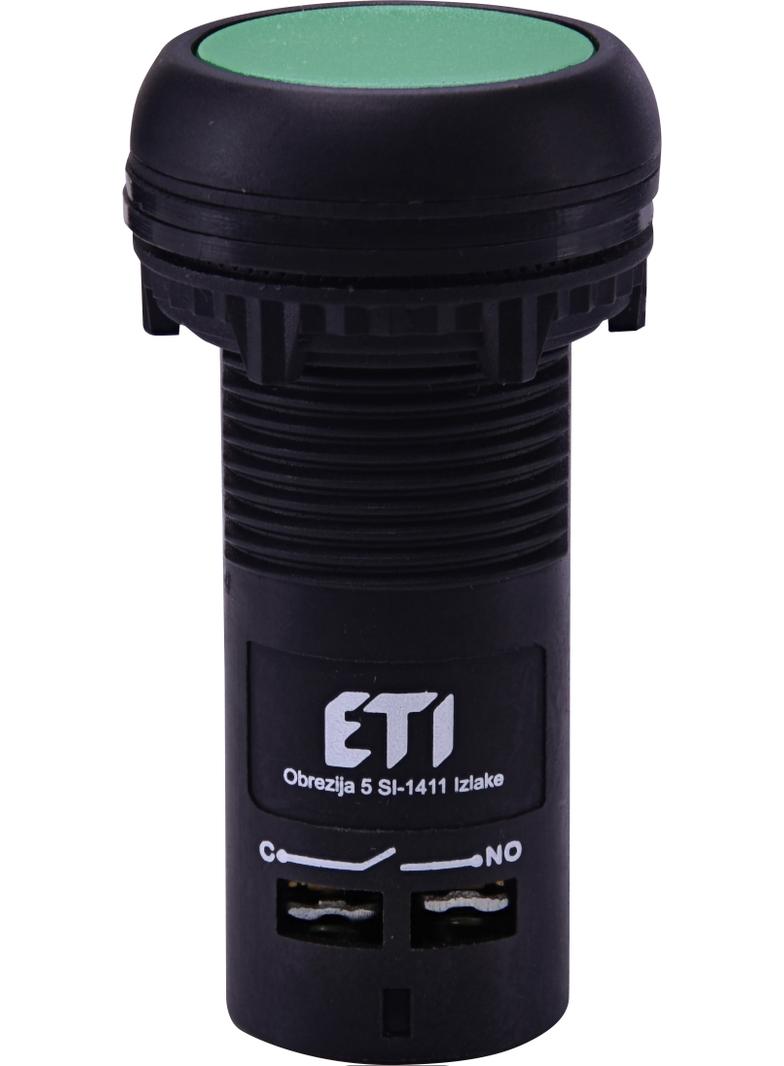 ECF-10-G - Przycisk kompaktowy z guzikiem krytym, 1NO, Zielony