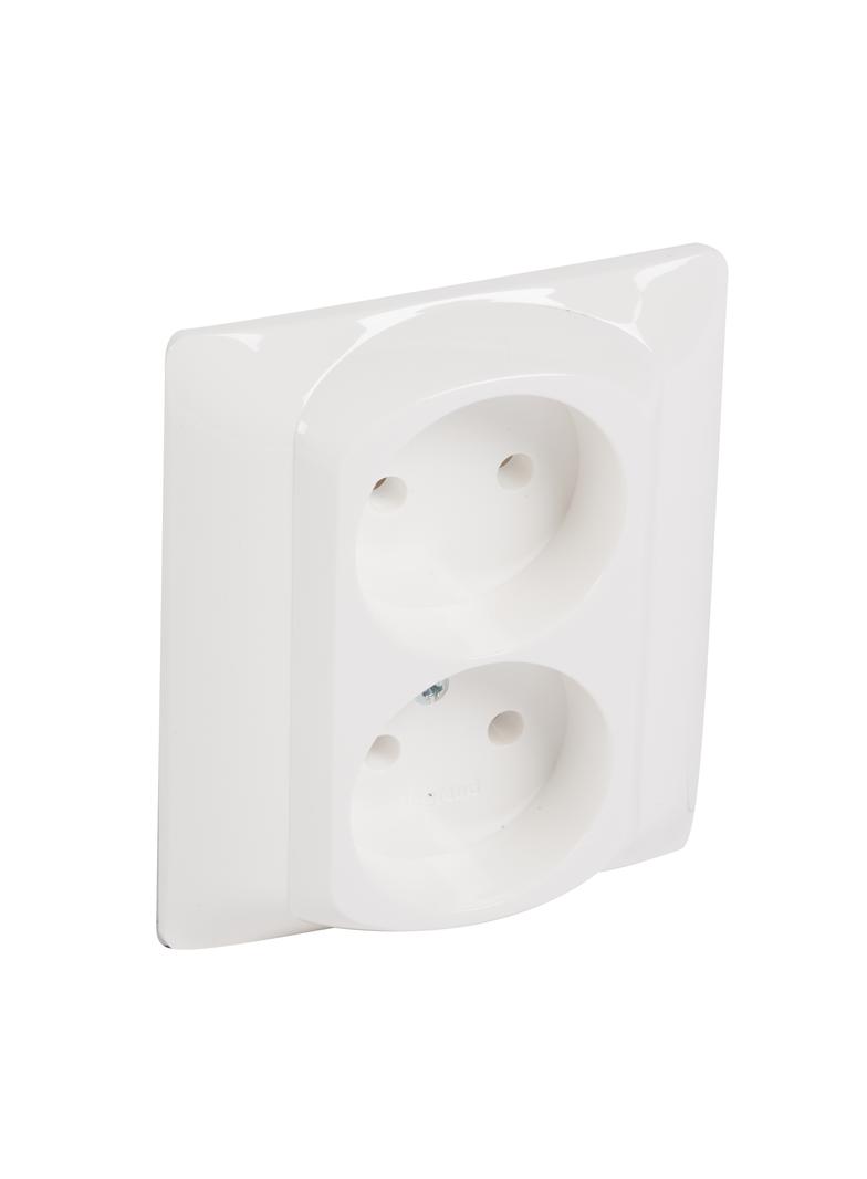 SISTENA LIFE PLAKIETKA ARCTIC DO GNIAZDA PODWÓJNEGO 2X2P, Legrand