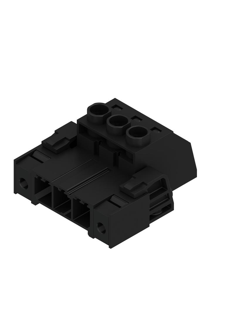 SVZ 7.62HP/03/180F SN BK BX Wtyk PCB (złącze wiązki), 7.62 mm, Liczba biegunów: 3, Przyłącze z jarzmem /100szt./ 1931760000 WEIDMÜLLER