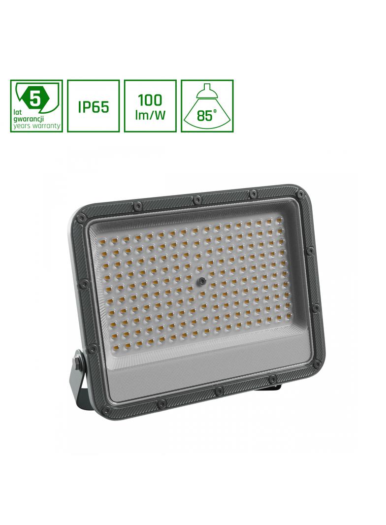 NOCTIS MAX 2 NAŚWIETLACZ 100W NW 230V 85ST IP65 264X218X35 MM SZARY 5 LAT GWARANCJI