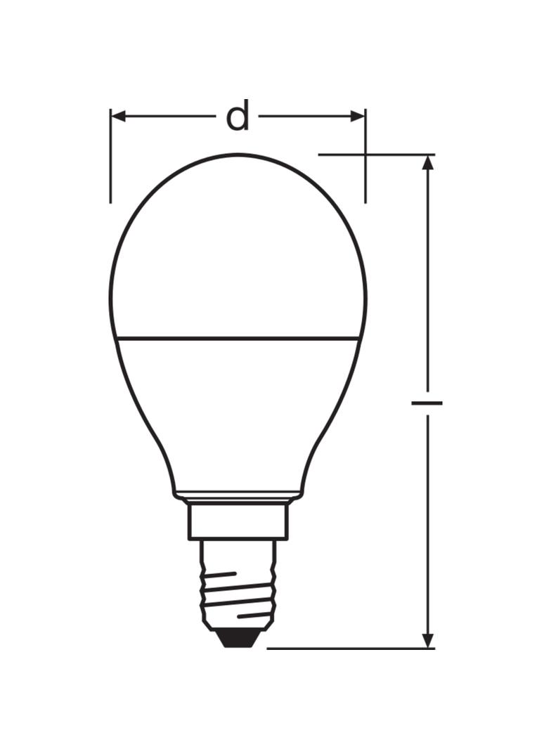 OSRAM Żarówka LED KULKA E14 5,5W 40W RGBW + PILOT LEDVANCE