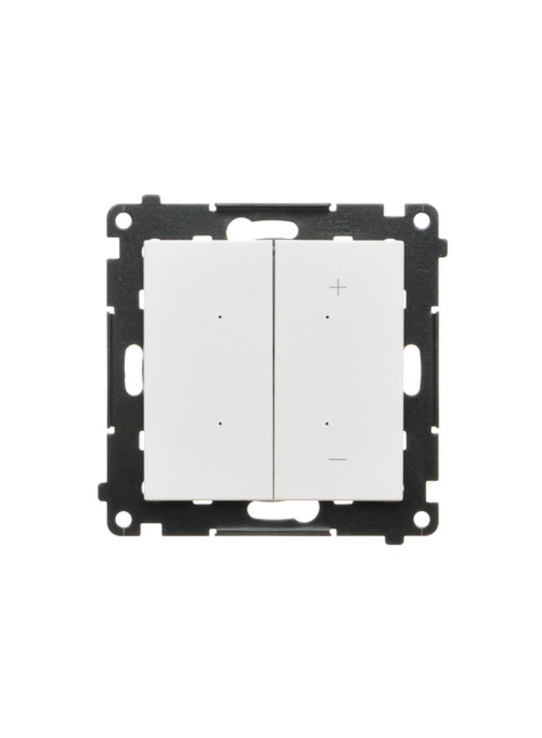 Simon 55 Ściemniacz do LED ściemnialnych klawiszowy Biały mat