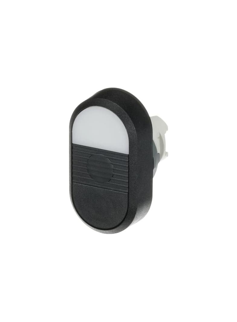 Przycisk podwójny, niepodświetlany bez tekstu czarne pole MPD5-11B