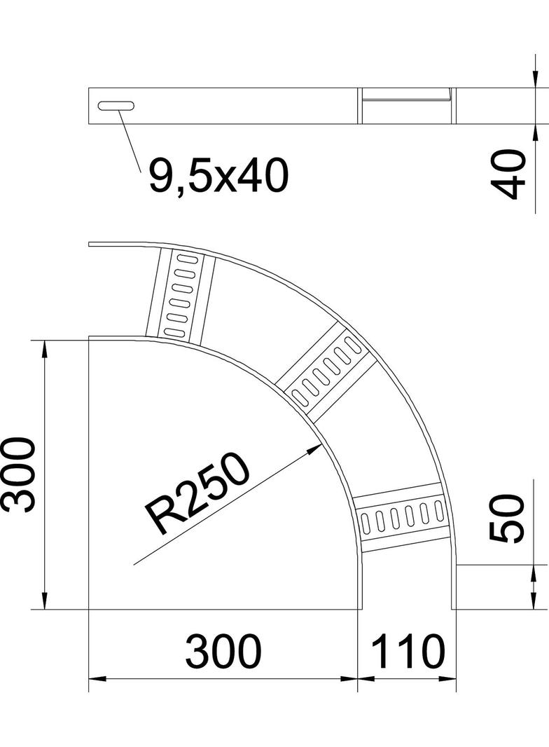 SLB 90 62 100 A2 Łuk 90°