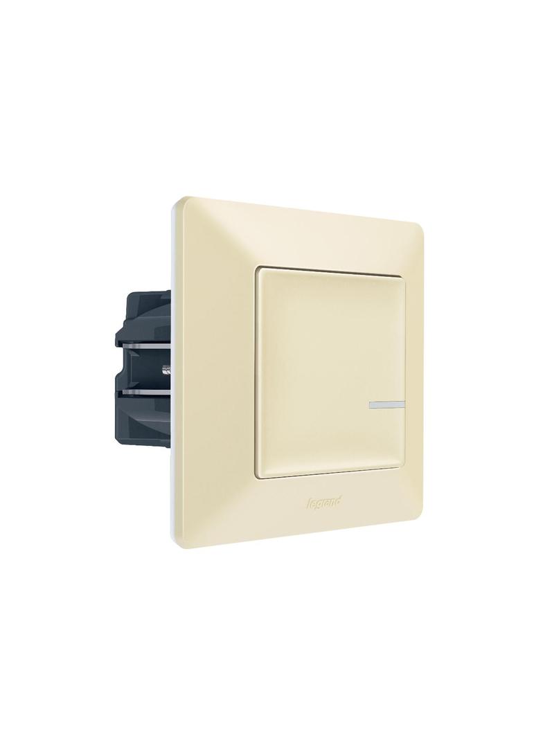 VALENA LIFE WITH NETATMO - ŁĄCZNIK CONNECTED Z FUNKCJĄ ŚCIEMNIANIA KREMOWY, Legrand