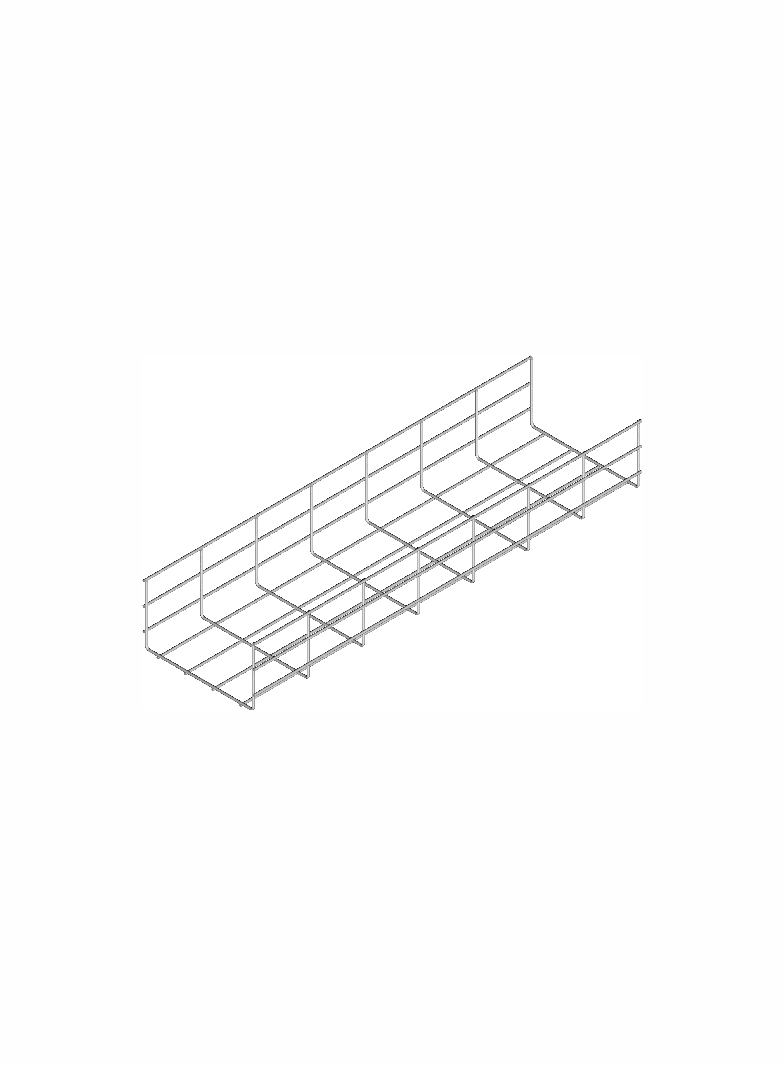 Korytko kablowe siatkowe 300x35mm 3mb KDS300H35/3 930130 BAKS