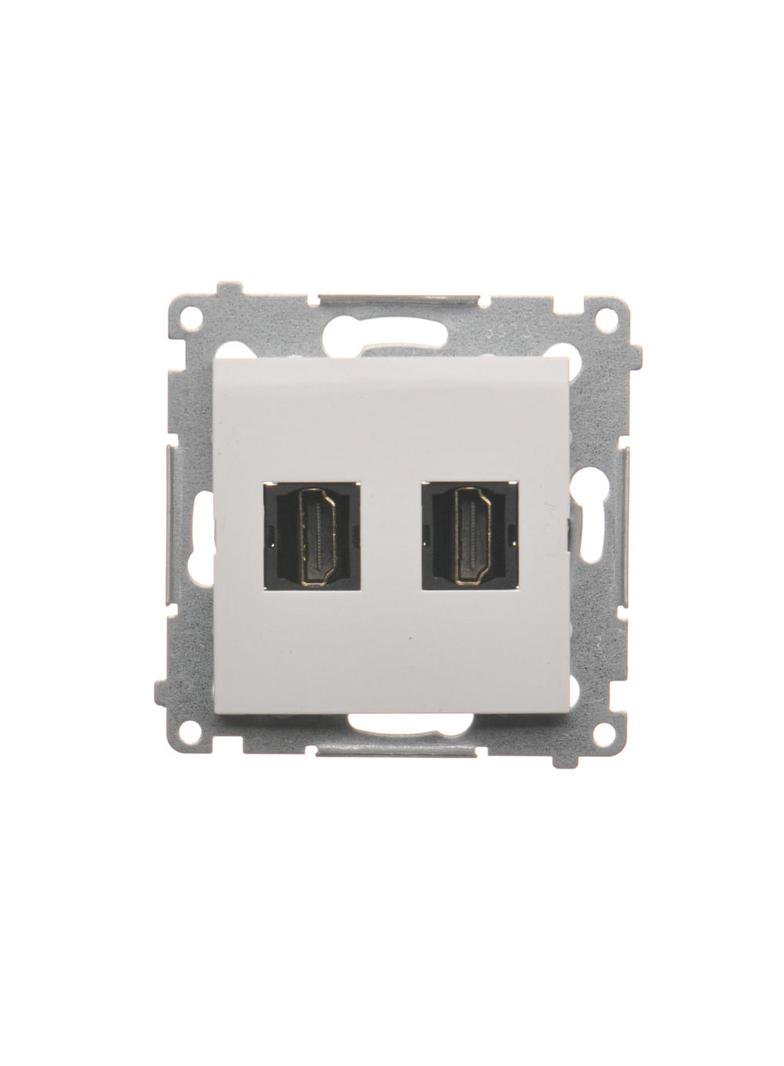 Simon 54 Gniazdo HDMI podwójne biały DGHDMI2.01/11 KONTAKT