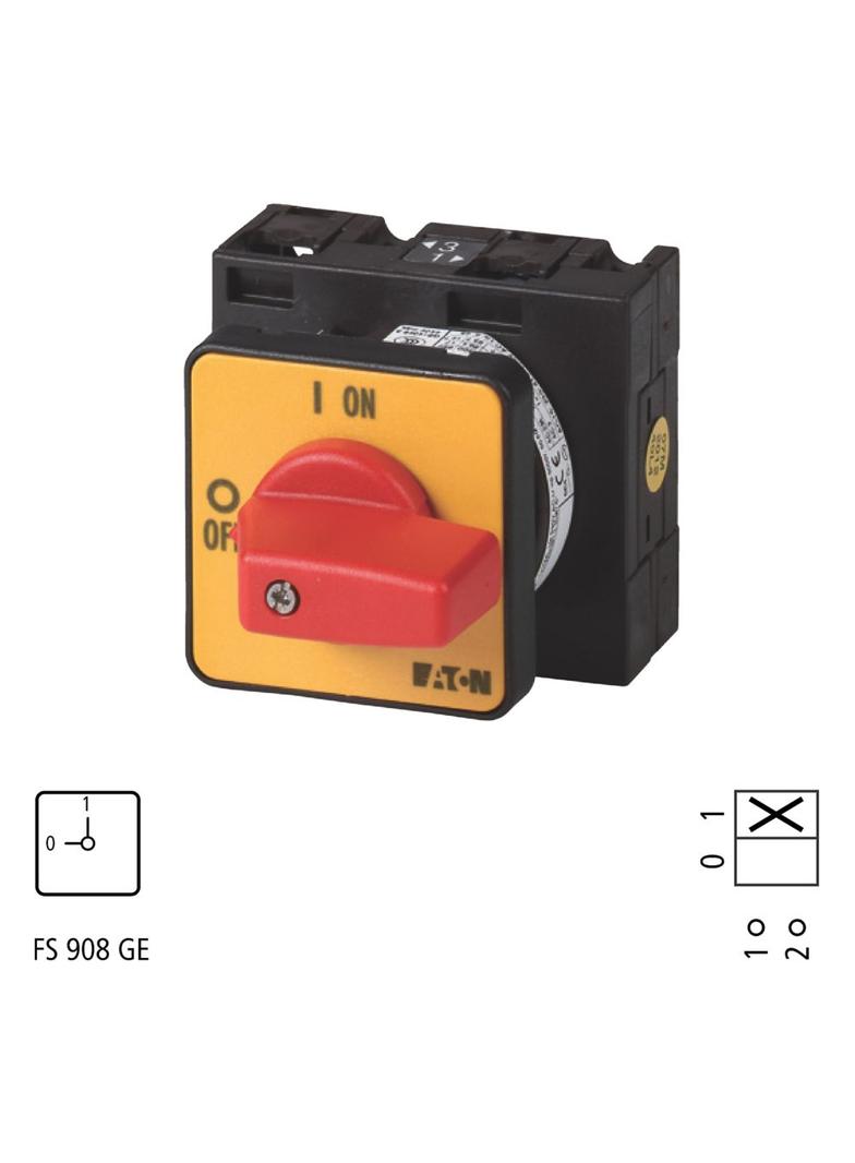 T3-1-8200/E-RT Łącznik krzywkowy 32A 13kW 017025 EATON