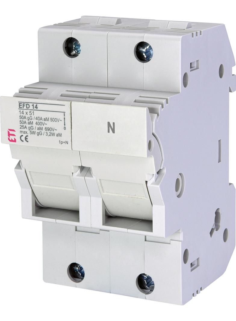 Rozłącznik bezpiecznikowy EFD 14 1P+N 002560002 ETI