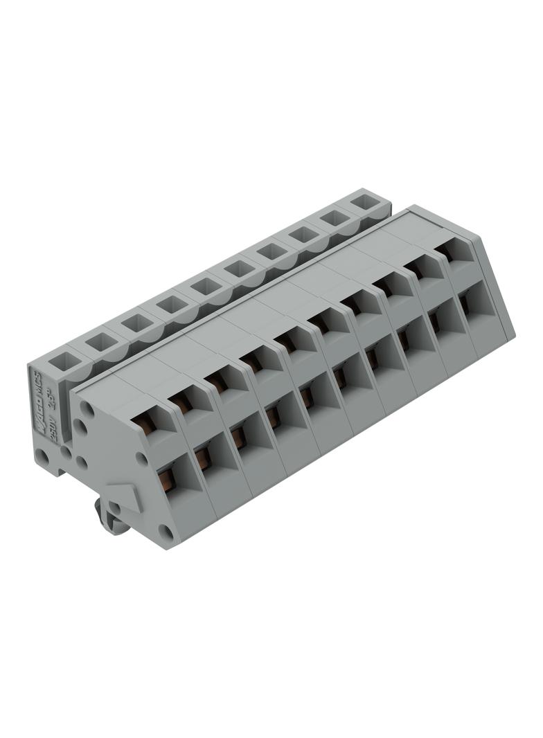MCS-MIDI Classic gniazdo kątowe 10-bieg. szare raster 5 mm /50szt./ WAGO