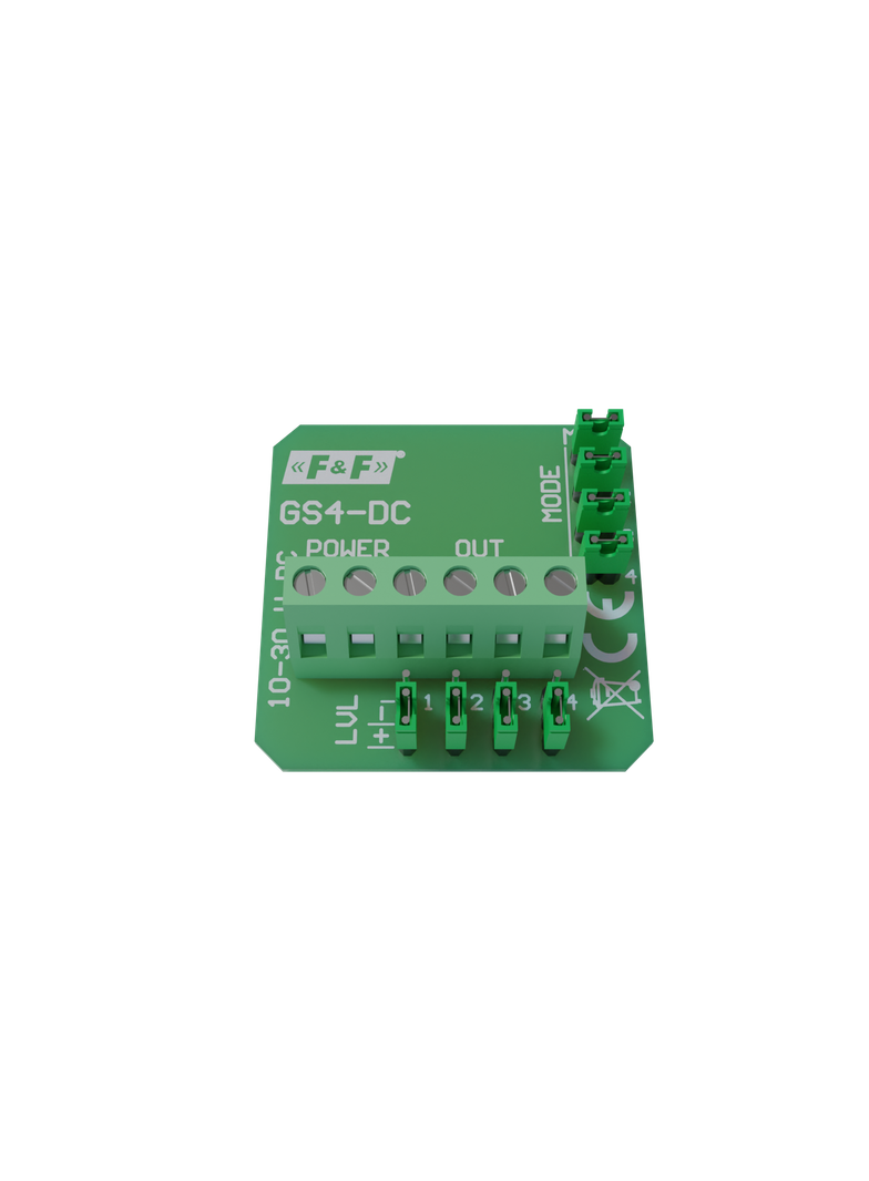 Moduł elektroniki 4-krotnego przycisku do panela szklanego 9-30V DC GS4-DC F&F