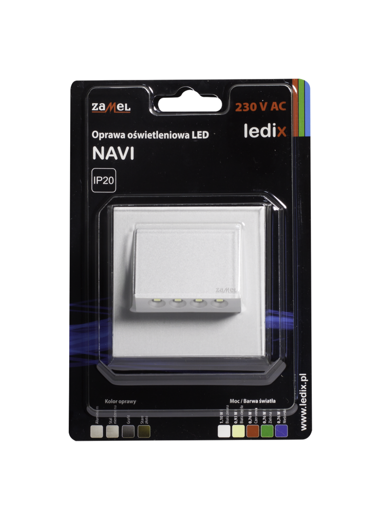 Oprawa LED NAVI PT 230V AC ALU biała ciepła TYP: 11-221-12