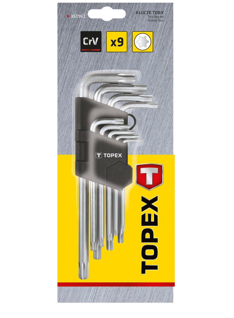Klucze Torx T10-T50, zestaw 9 szt.