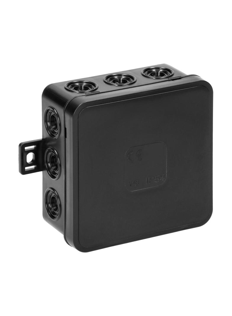 Puszka n/t CLICK IP54 12 przepustów kablowych 85x85x41mm czarny OR-JB-13803/B ORNO