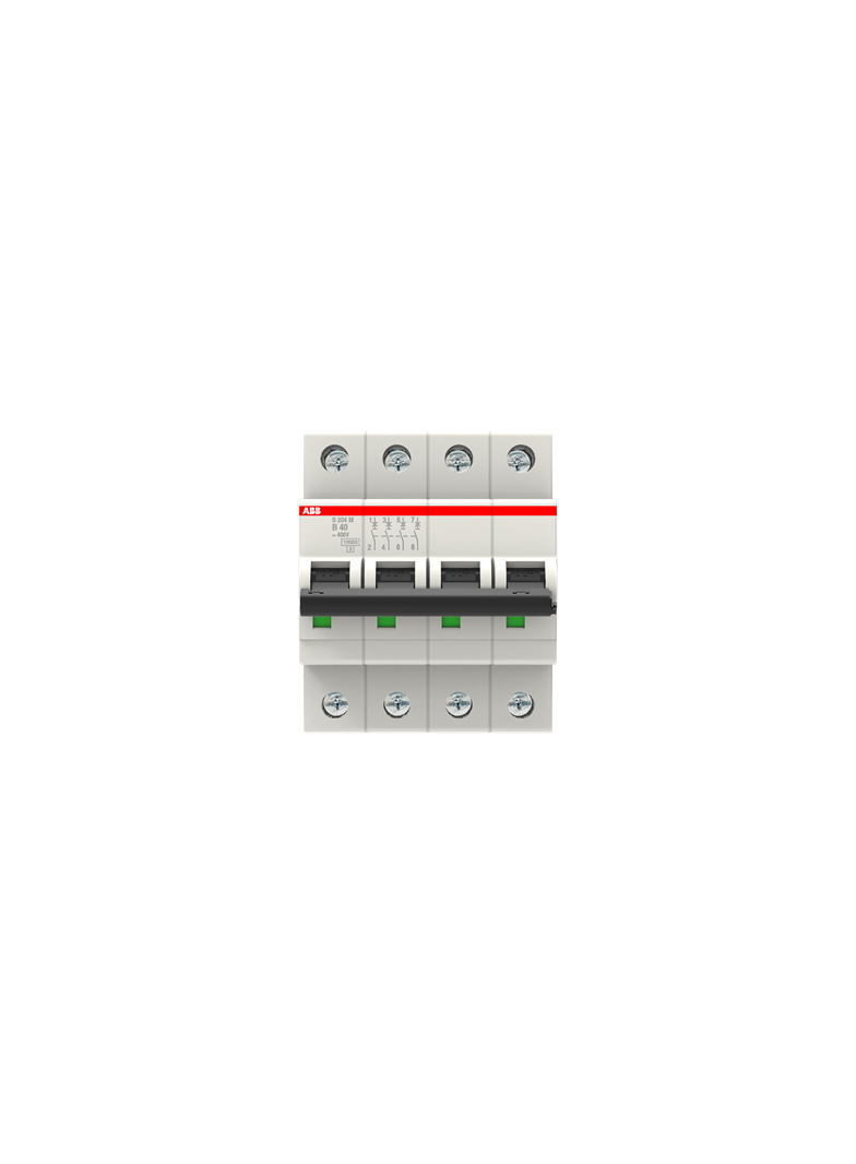 S204M-B40 Wyłącznik nadprądowy 10kA 4P B40A 2CDS274001R0405 ABB