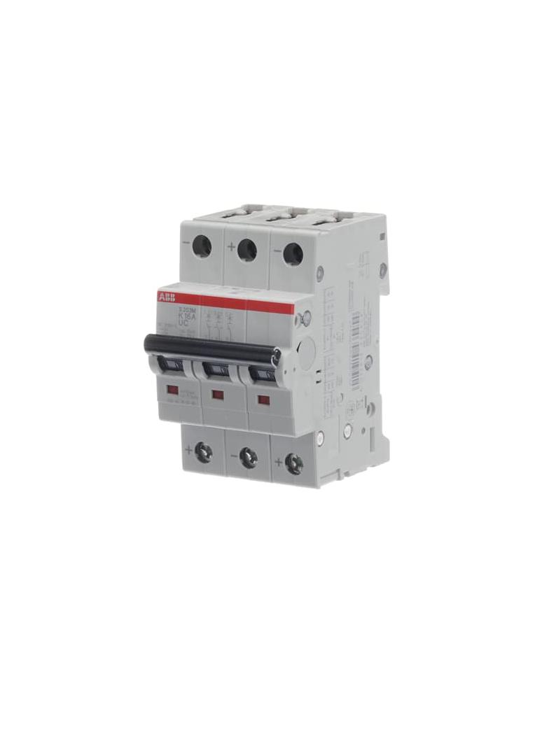 S203M-K16UC Wyłącznik nadprądowy AC/DC 10kA 3P K16A 2CDS273061R0467 ABB