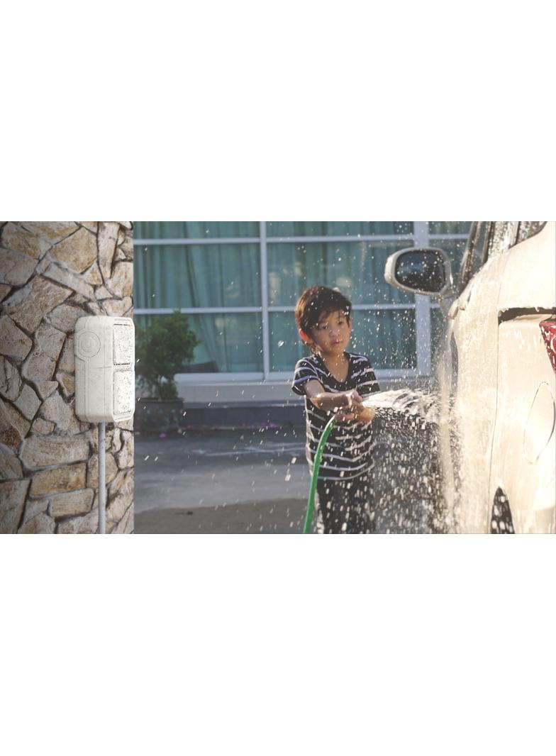 NOWE PLEXO - PUSZKA NATYNKOWA PODWÓJNA Z PRZEPUSTEM MEMBRANOWYM BIAŁA