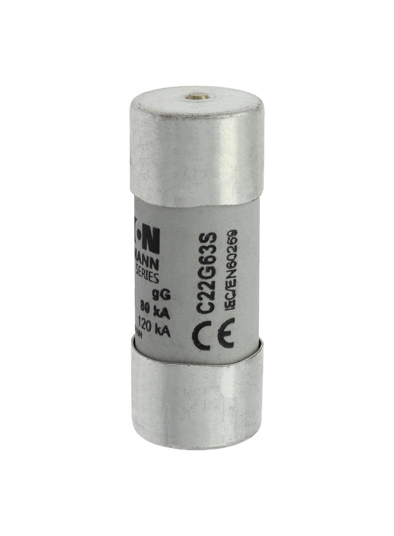 C22G63S Wkładka cylindryczna z wybijakiem 22x58 63A GG 690V AC C22G63S EATON