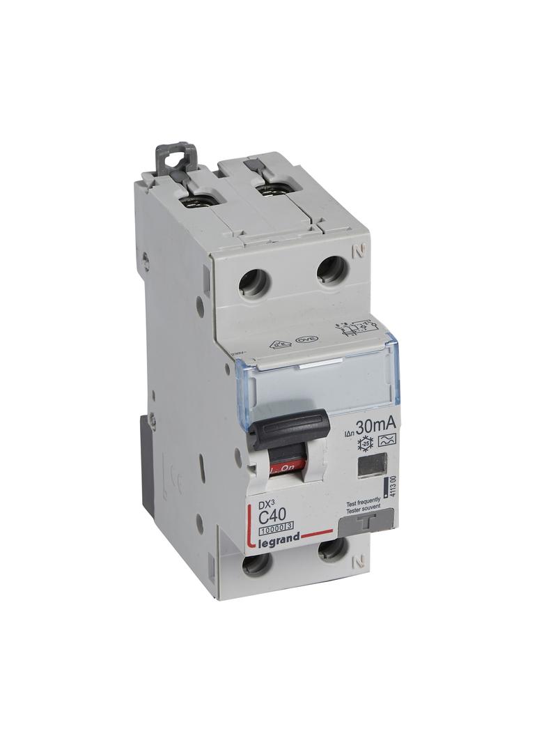 WYŁĄCZNIK RÓŻNICOWONADPRĄDOWY P 312 2P C 40A 30MA TYP A 10KA SERII DX3, Legrand