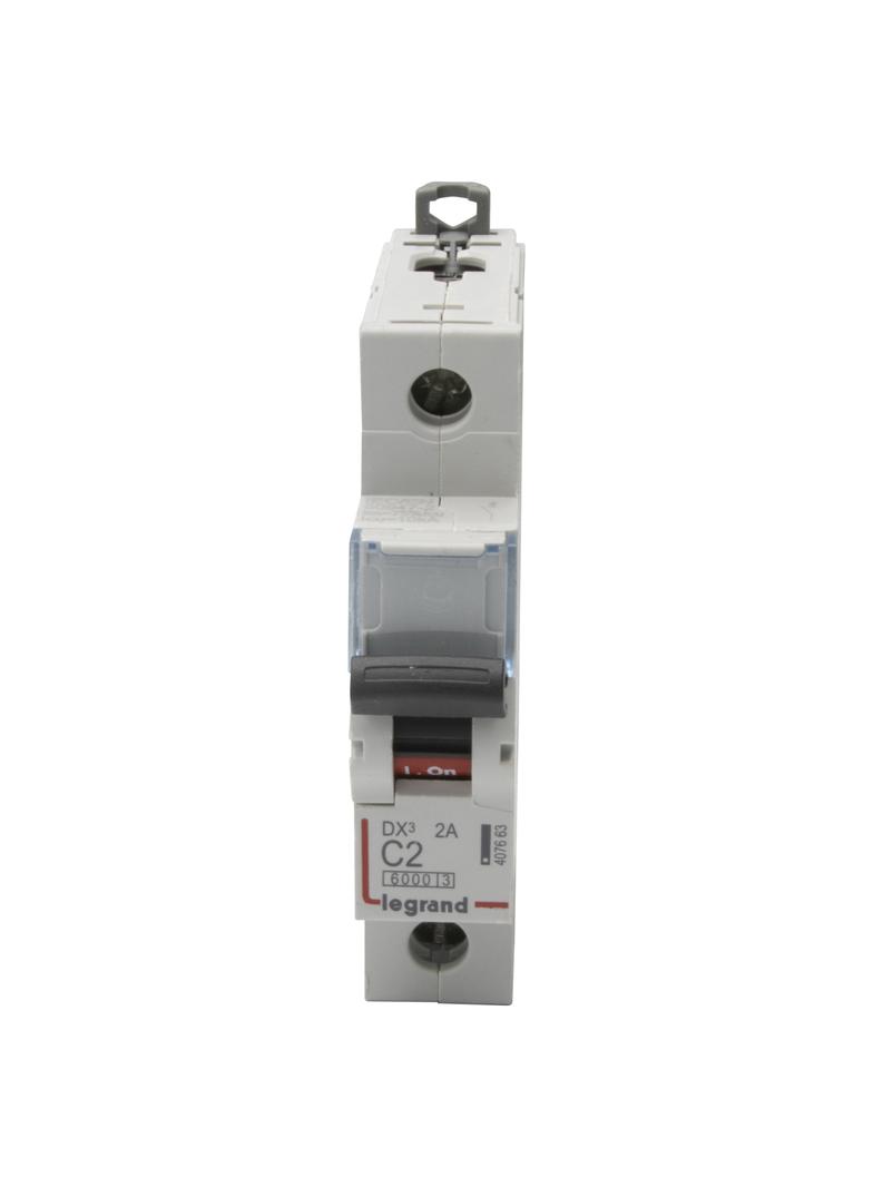 Wyłącznik Nadprądowy S 301 1P C2A 6kA DX3 407663 LEGRAND