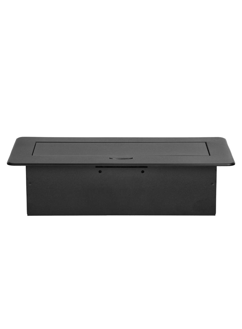 Gniazdo meblowe wpuszczane w blat z płaskim frezowanym rantem i ładowarką USB 2x2P+Z 2xUSB typ A+C OR-GM-9034/B ORNO
