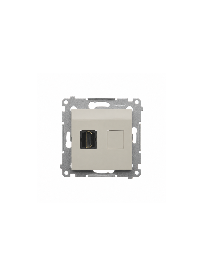 Simon 54 Gniazdo HDMI pojedyncze kaszmir mat DGHDMI.01/42