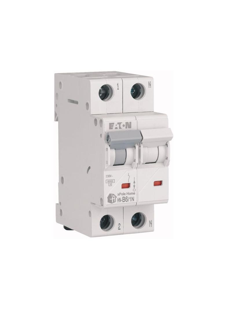 HN-B6/1N Wyłącznik nadprądowy 6kA B6A 1P+N  194838 EATON